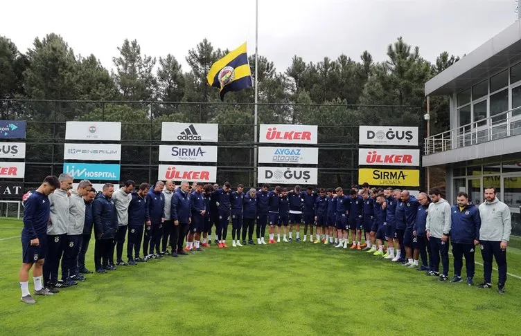 Can Bartu Tesisleri’nde Can Bartu için Fenerbahçe bayrağı yarıya indirildi