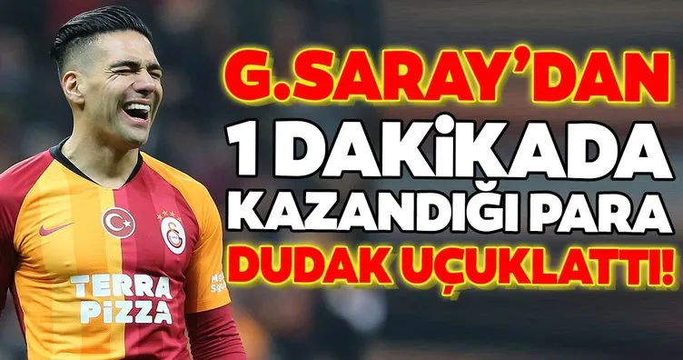 Falcao’nun Galatasaray’dan 1 dakikada kazandığı para dudak uçuklattı!