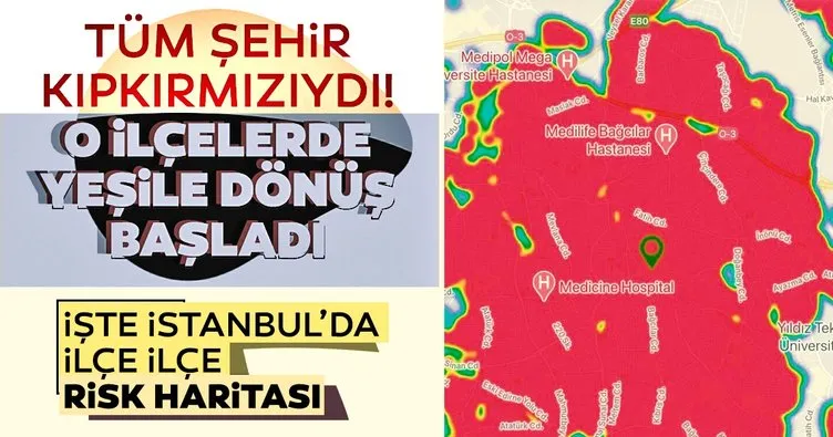 İstanbul’da koronavirüs vakaları yüzde 25 düştü… İşte HES uygulamasında yeşile dönen o ilçeler