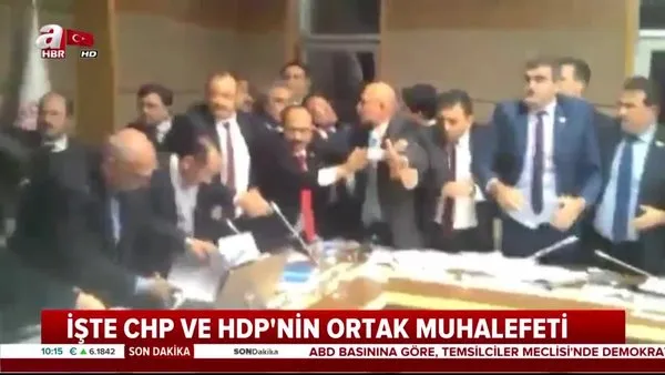 TBMM'de CHP ve HDP'den ortak provokasyon