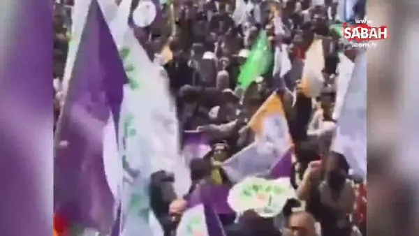 HDP mitinginde Öcalan'ın sözlerini pankartlara yazıp, Kılıçdaroğlu'na destek istediler... | Video