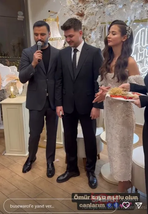 Buse Varol’un kardeşinin nişan kurdelesini Alişan kesti! İncecik kalan Buse Varol güzelliğiyle geceye damga vurdu!