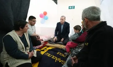 Başkan Erdoğan, Afşin’deki çadır kentte incelemelerde bulundu