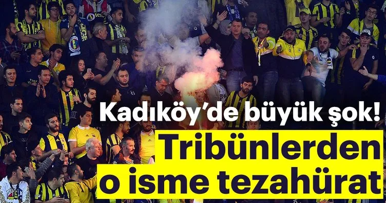 Fenerbahçe tribünlerinden tepki!