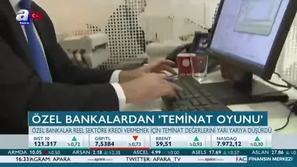 Özel bankalardan teminat oyunu