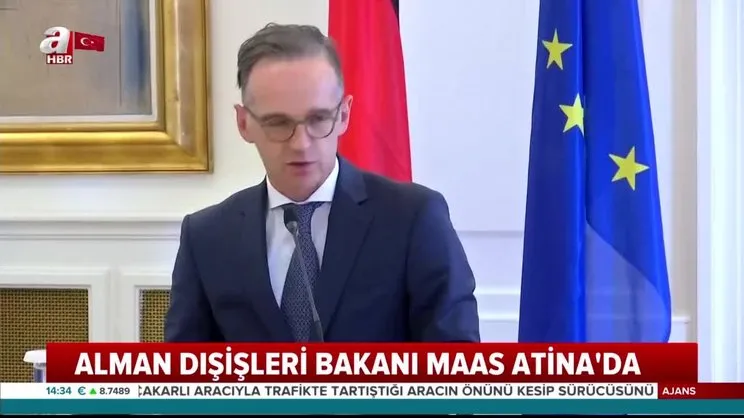 Son dakika | Almanya Dışişleri Bakanı Maas Atina'da | Video