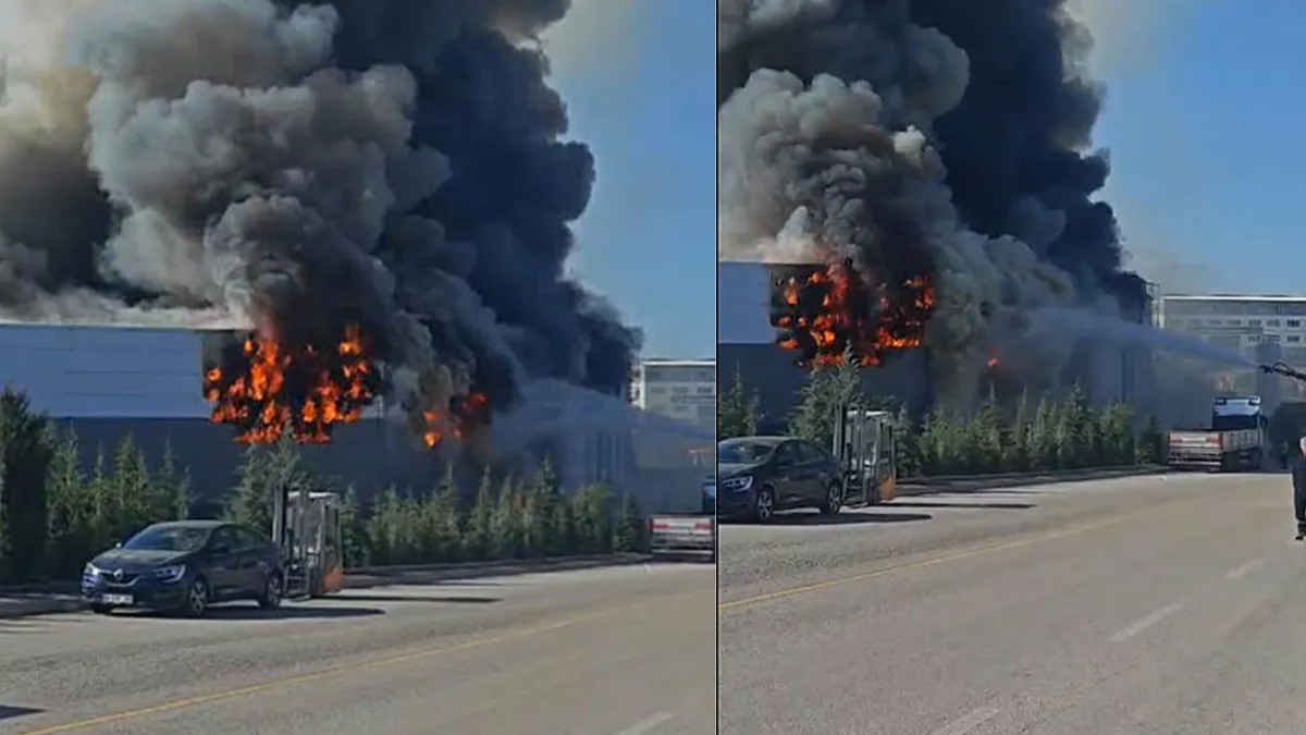 SON DAKİKA... Ankara Sincan'da boya fabrikasında yangın çıktı: 1 işçinin cansız bedenine ulaşıldı