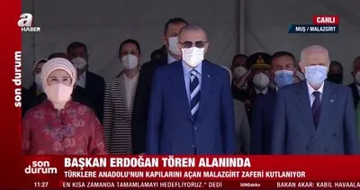 Son dakika: Başkan Erdoğan Malazgirt’te düzenlenen törene katılıyor... Malazgirt Zaferi’nin 950. yılı