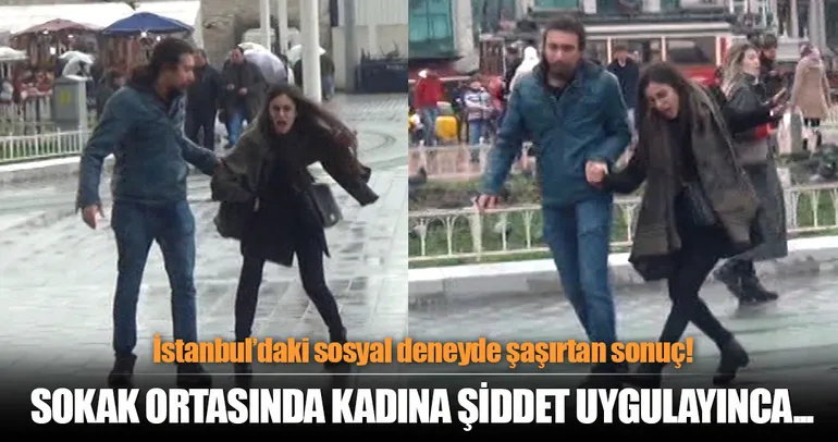 Öğrencilerin yaptığı kadına şiddet sosyal deneyinde şaşırtan sonuç!