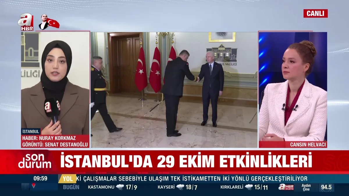 Türkiye Cumhuriyeti 103 yaşında! İstanbul Valiliği'nde 29 Ekim kabulü... | Video