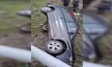 Amasya'da kamyonet menfeze devrildi: 3 yaralı #amasya