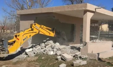 Kapadokya’da 157 kaçak yapı yıkıldı