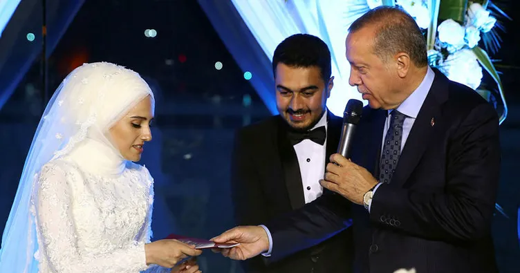 Cumhurbaşkanı Erdoğan, nikaha katıldı!