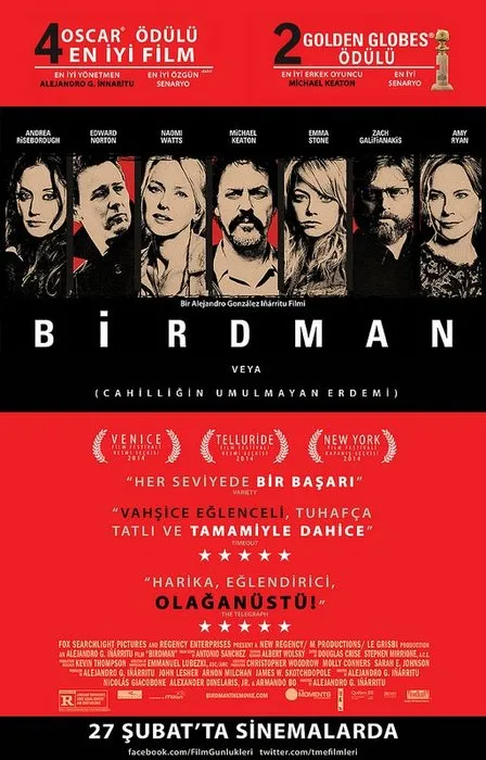 Birdman filminden kareler
