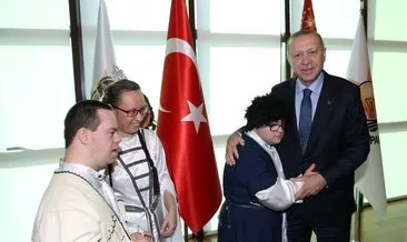 Başkan Erdoğan engellilerle bir araya geldi!