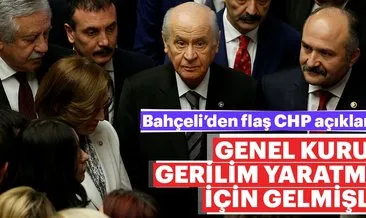 MHP Genel Başkanı Bahçeli: CHP Genel Kurula gerilim yaratmak için gelmiş