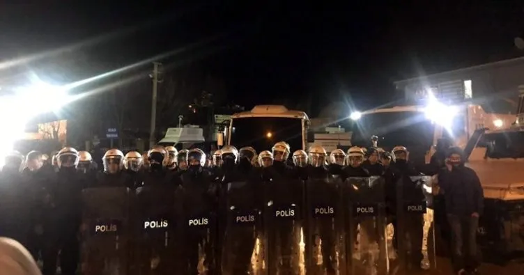 Teröristin mezarına gitmek isteyen HDP’lilere polis müdahalesi