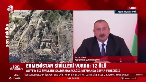 Son dakika haberi... İlham Aliyev'den canlı yayında flaş açıklamalar 