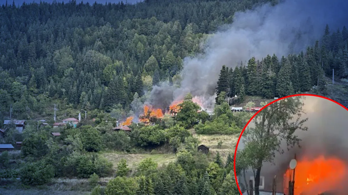 Kastamonu'da köyde yangın! 7 ev alevlere teslim oldu: Ekiplerin müdahalesi sürüyor