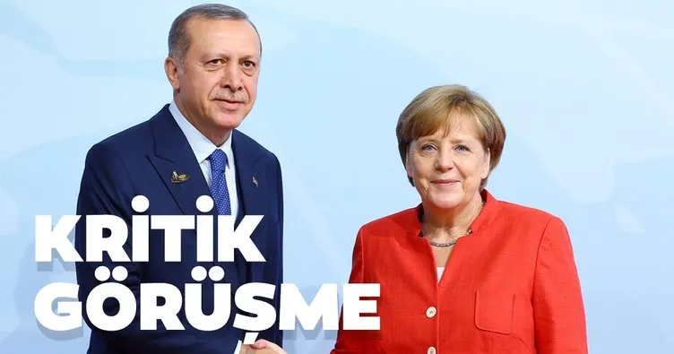 Son dakika: Başkan Erdoğan Merkel ile görüştü