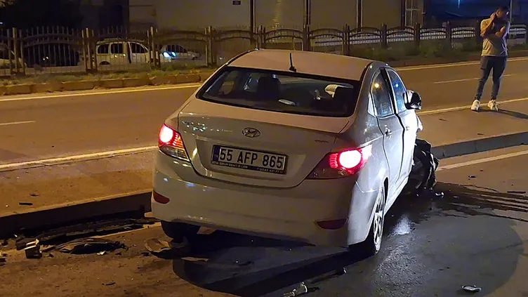 Samsun’da alkollü dehşeti: 5 araca ve trafoya çarptı!