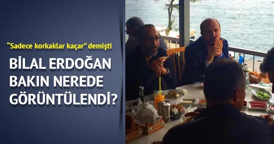 Bilal Erdoğan Beykoz’da görüntülendi