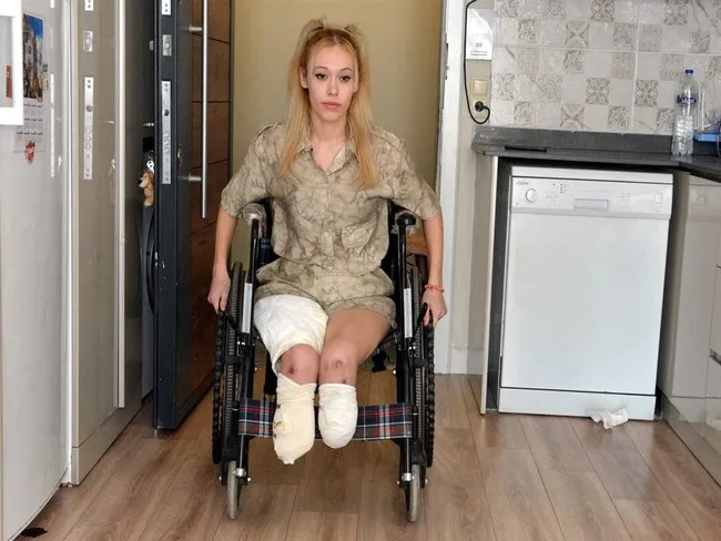 Evlilik yıl dönümleri kabusa döndü: Genç kadın iki bacağını kaybetti!