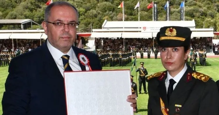 Kahramanın kızı teğmen oldu
