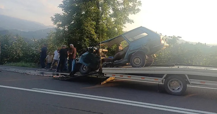 Ordu’da otomobil ağaca çarptı: 1 ölü