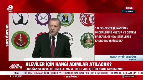 Son Dakika: Aleviler için yeni adımlar! Başkan Erdoğan duyurdu: 