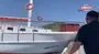 Tur teknesinin demirli tekneye çarptığı kaza kamerada | Video