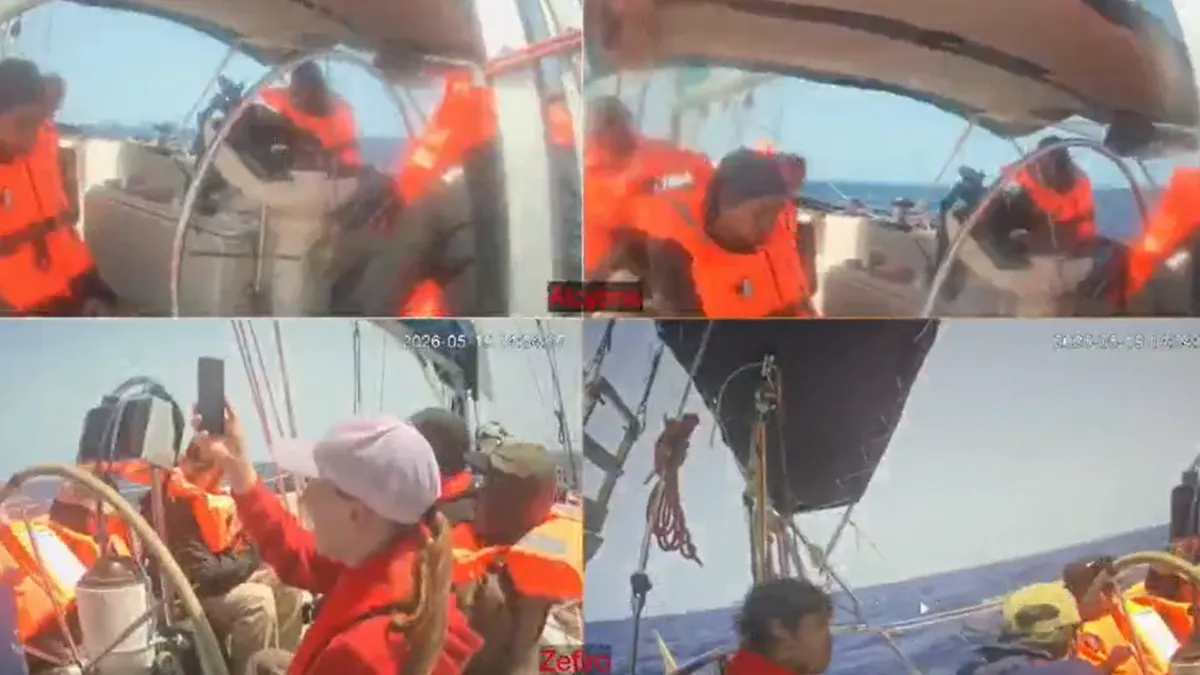 SON DAKİKA| Katil İsrail Küresel Sumud Filosu’na saldırıyor: Siyonistler Andros teknesine çıktı