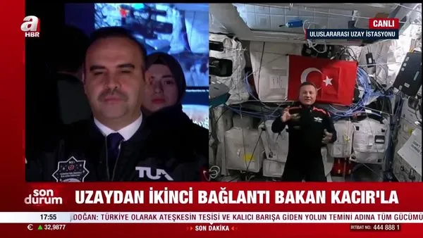 İlk Türk astronot Alper Gezeravcı Bakan Kacır'la görüştü! Uzaydaki ilk deneyimlerini anlattı