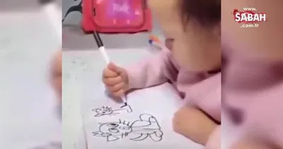1 yaşındaki bebeğin çizimlerine inanamayacaksınız!