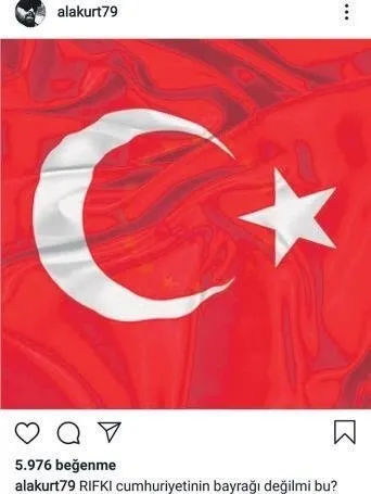Son dakika haberi: Oyuncu Mehmet Akif Alakurt’un Türk bayrağına hakaret içeren paylaşımına soruşturma