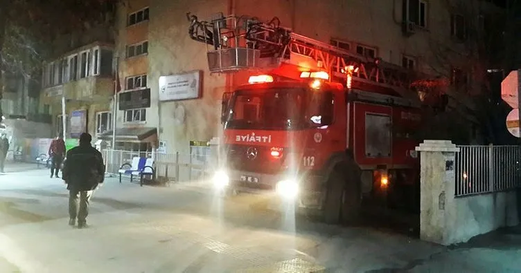 Burdur’da eski tekel binasında korkutan yangın