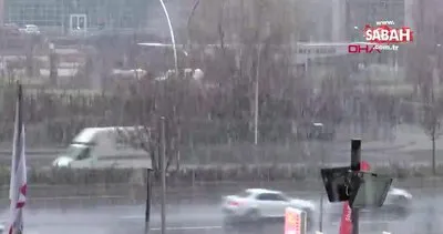 Ankara’ya kar yağışı başladı | Video