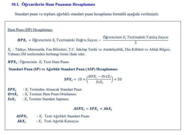 LGS puan net hesaplama 2021 - LGS puan hesaplama nasıl yapılır, LGS'de 3 yanlış 1 doğruyu götürüyor mu?