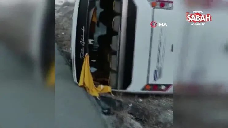 Buzlanma ve sis kaynaklı 3 ayrı kaza gerçekleşti: 4 yaralı | Video