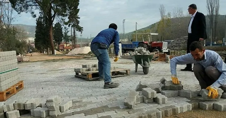 Vezirhan Belediyesi parke çalışmalarını sürdürüyor