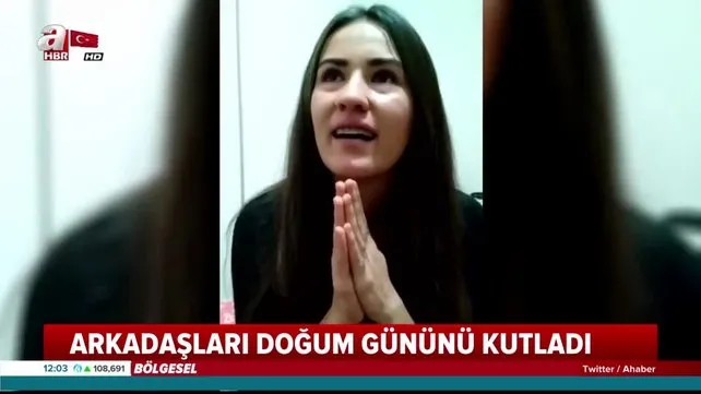 Ceren Özdemir'in arkadaşları, paylaştıkları video ile Ceren'in doğum gününü kutladı