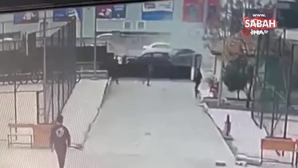 Diyarbakır’da okul önünde kaza! Facianın eşiğinden dönüldü: O anlar kamerada | Video