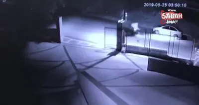 Ümraniye’de kapalı otoparkta motosiklet hırsızlığı kamerada