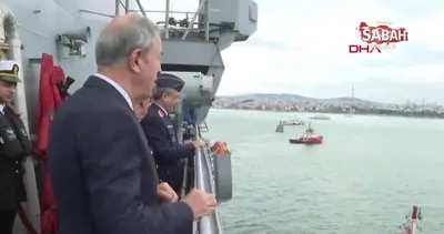 Milli Savunma Bakanlığı TCG Anadolu’nun Sarayburnu’ndan ayrıldığı anları paylaştı | Video