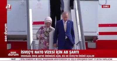 Son Dakika: Başkan Erdoğan NATO zirvesi için Vilnius’ta! | Video