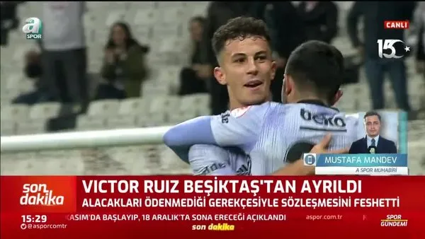 Beşiktaş'ta Victor Ruiz şoku! Sözleşmesini feshetti