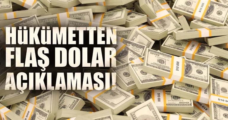 Hükümetten flaş dolar açıklaması