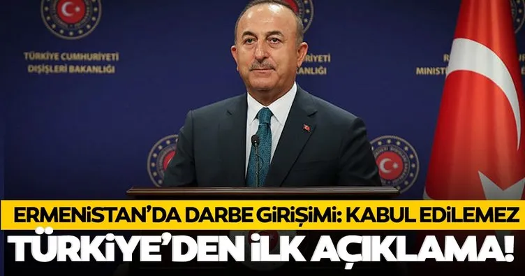 Son dakika haberi | Ermenistan’daki darbe girişimi hakkında Türkiye’den ilk açıklama: Şiddetle kınıyoruz