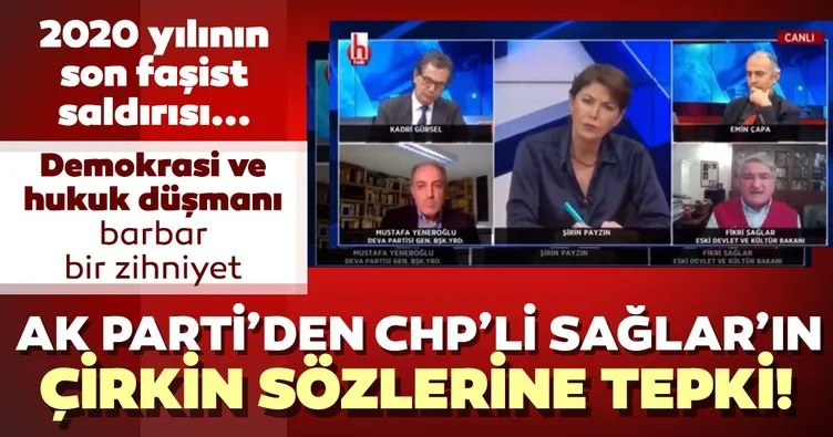 Son dakika haberi: AK Parti Sözcüsü Ömer Çelik’ten CHP’li Fikri Sağlar’a tepki: 2020 yılının son faşist saldırısı