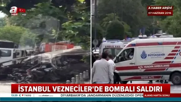 İşte 7 Haziran 2016'da İstanbul Vezneciler'deki bombalı kalleş saldırıda yaşananlar... | Video